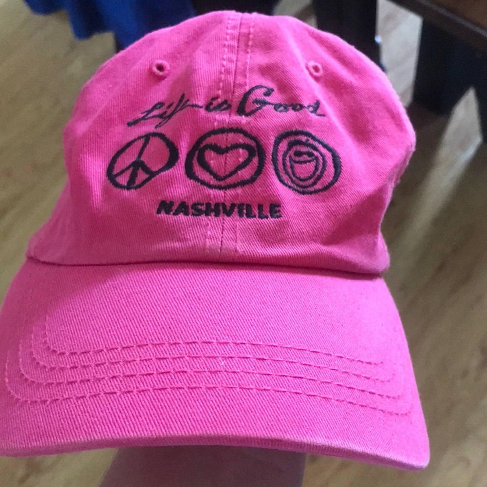 Life is Good Nashville Pink Baseball Hat